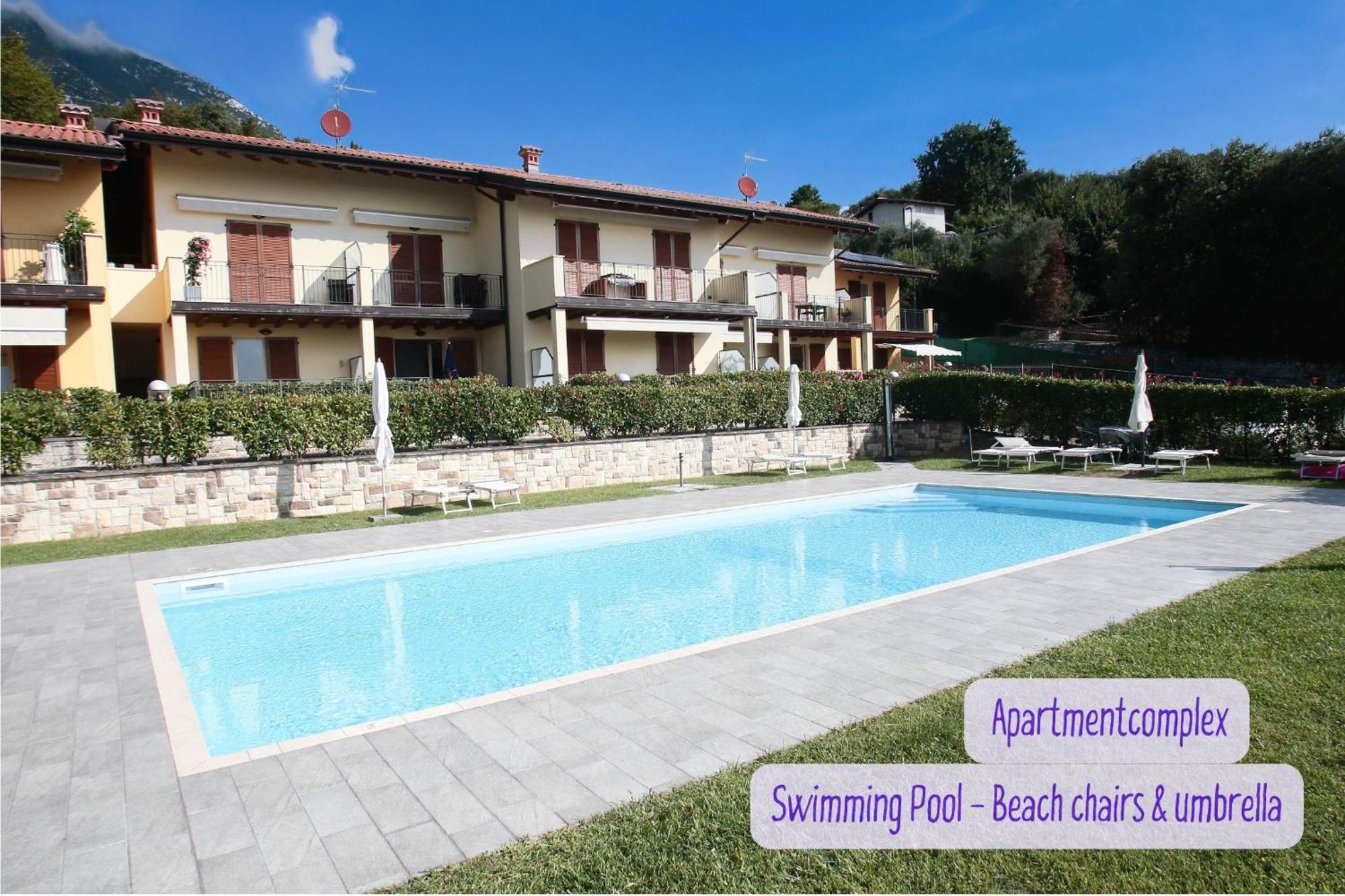 Panorama Lake View, Pool & Garden, 2 Bathrooms, Kingsize & Single-Beds, Fast Internet Toscolano Maderno Exterior foto